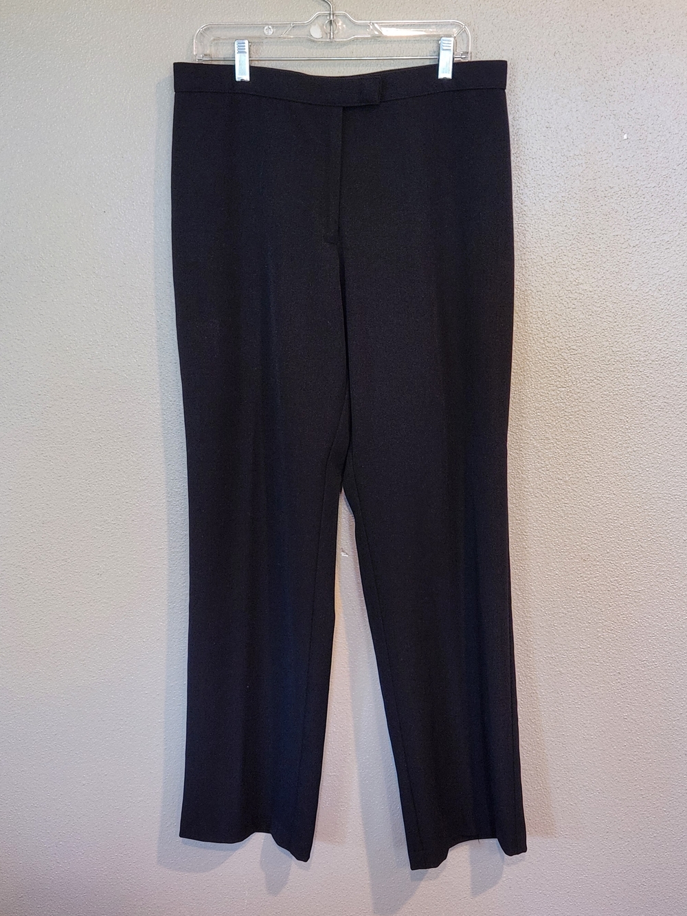 Sag Harbor Black Straight-Leg Dress Pants Womens 14